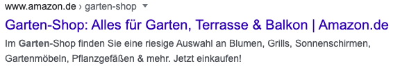 google-snippet-garten-shop