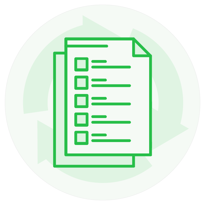 Evergreen Content Icon Checkliste