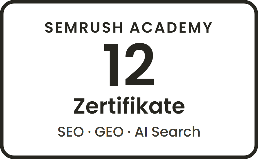Semrush Academy: 12 Zertifikate in SEO, GEO und AI Search, Sinem Cukurlu
